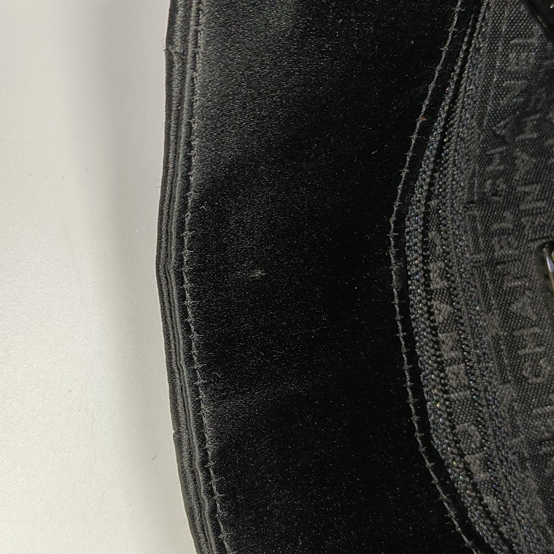 Nylon Top Handle Bag Black