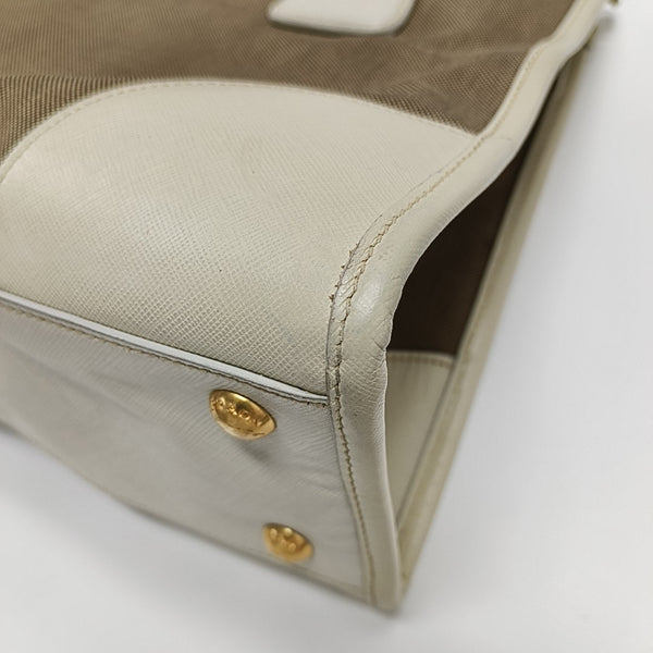 Canvas Top Handle Bag Brown