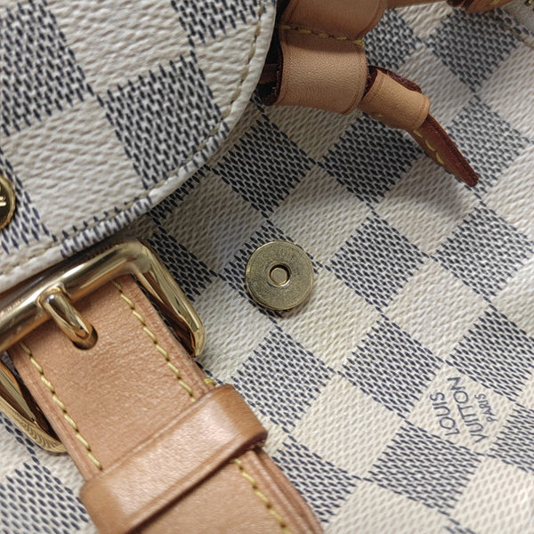 SPERONE BB Damier Azur Coated Canvas White