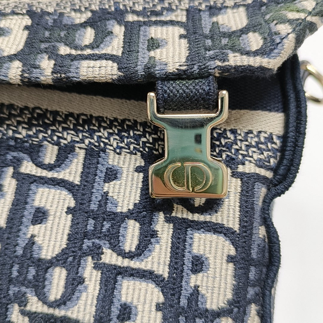 Diorcamp Small Oblique Canvas Blue