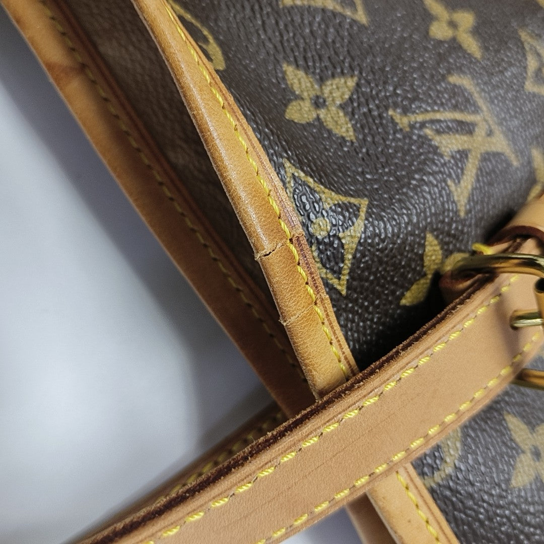 BUCKET GM Monogram Coated Canvas Brown