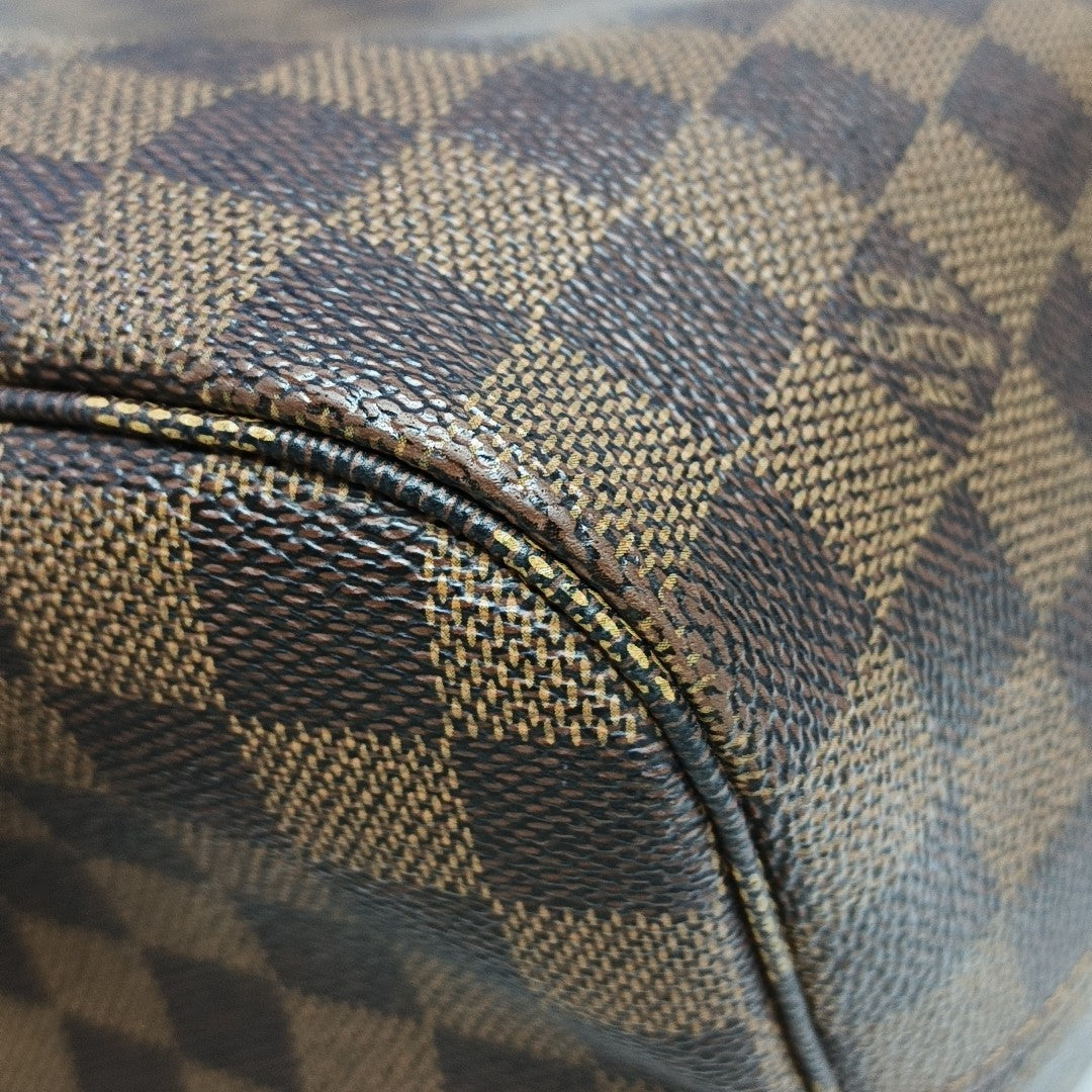 NEVERFULL MM Damier Ebene Coated Canvas Brown
