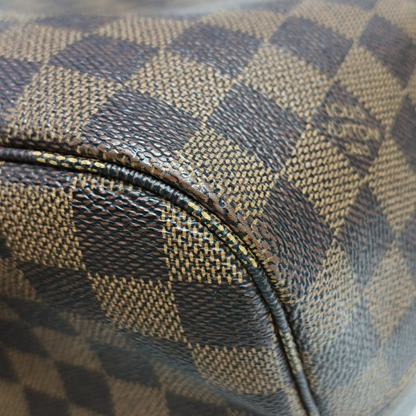 NEVERFULL MM Damier Ebene Coated Canvas Brown