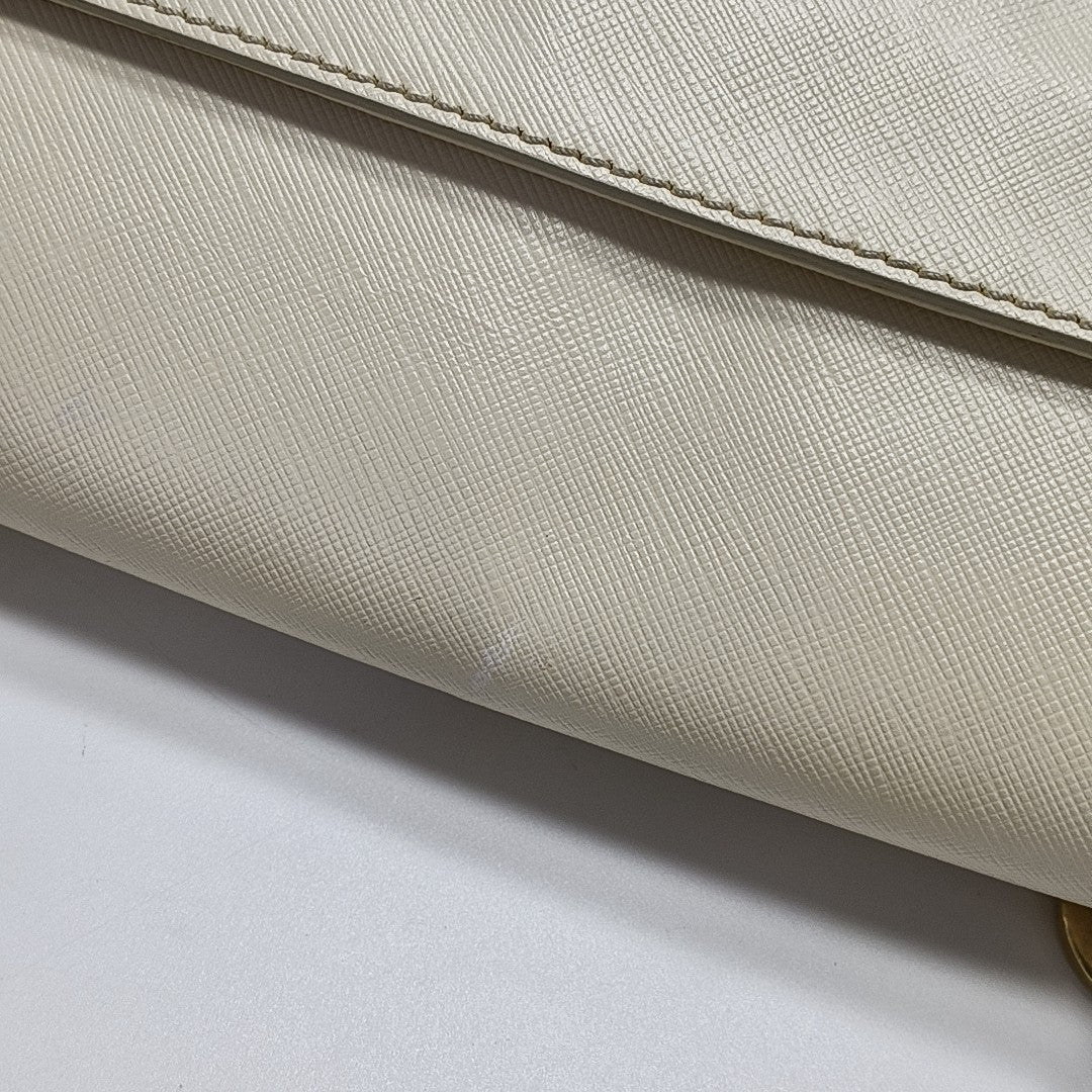 Calfskin Shoulder Bag White