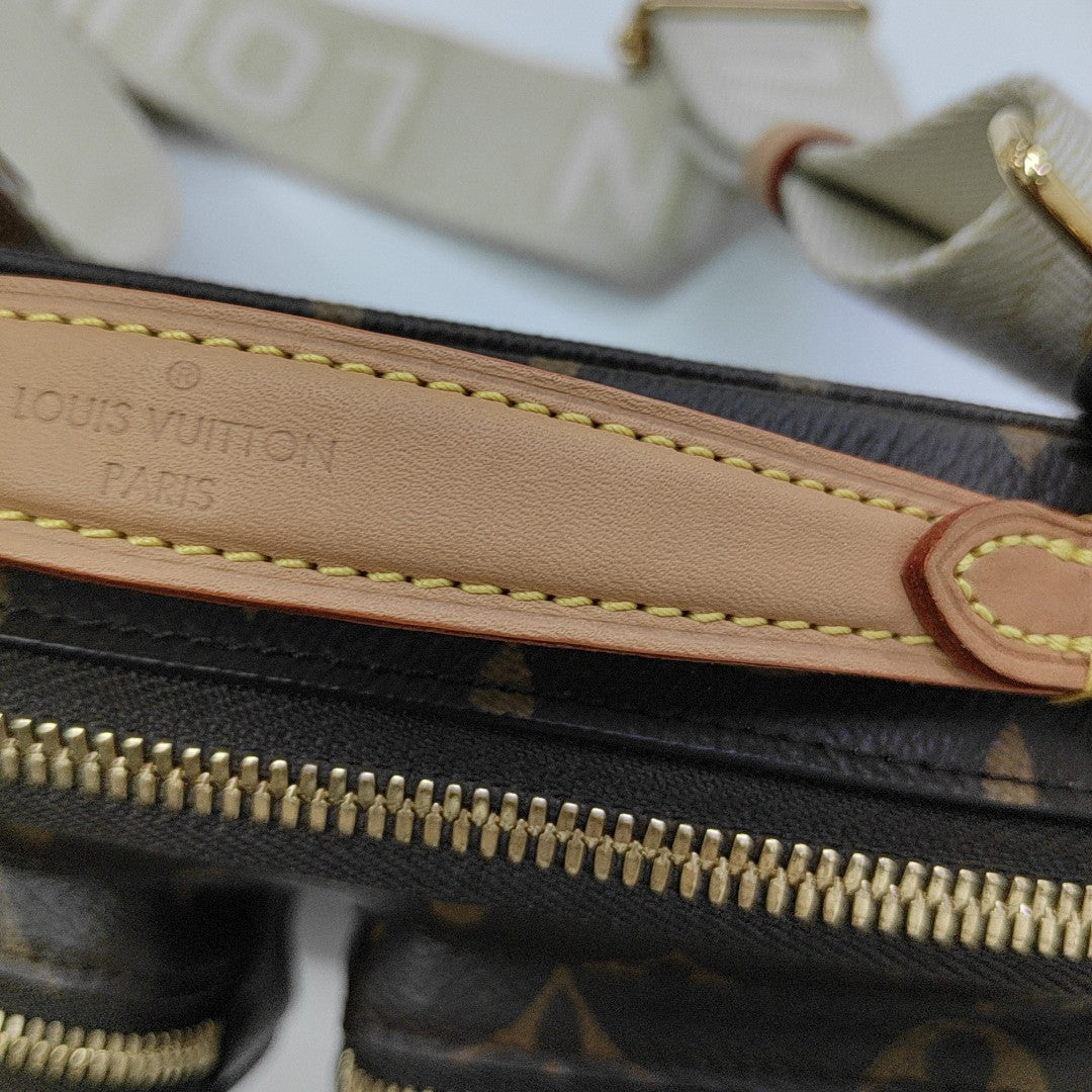 UTILITY Monogram Coated Canvas Brown