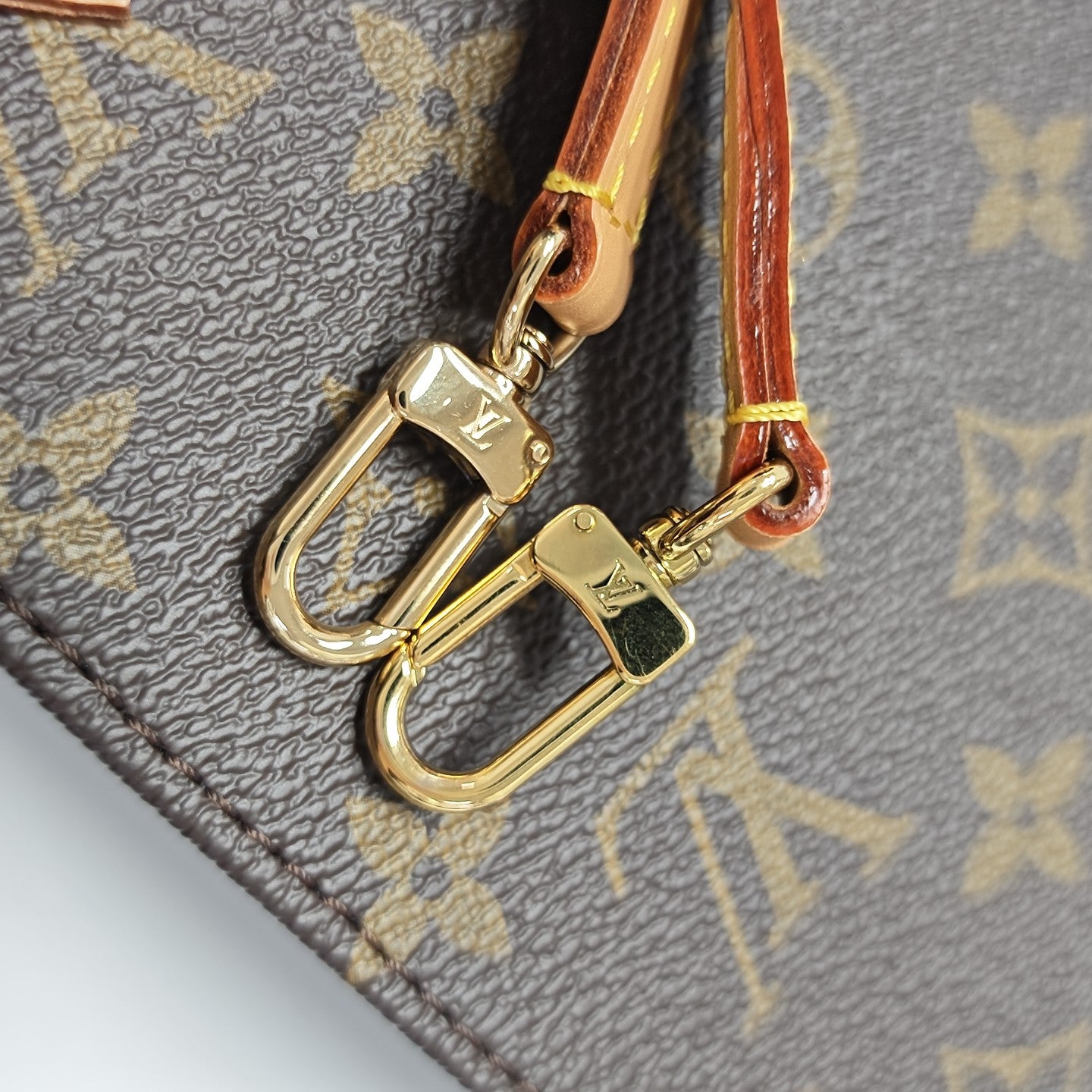 SAC PLAT Mini Monogram Coated Canvas Brown