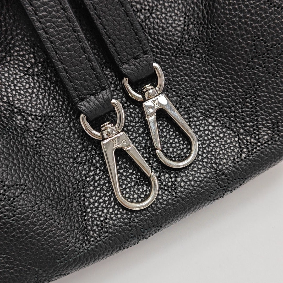 SCALA Mini Monogram Calfskin Black