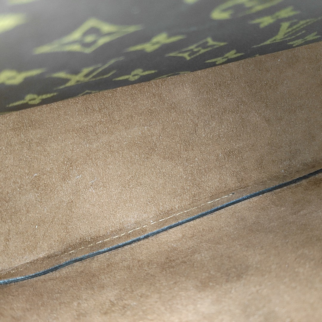 NÉONOÉ MM Monogram Coated Canvas Brown