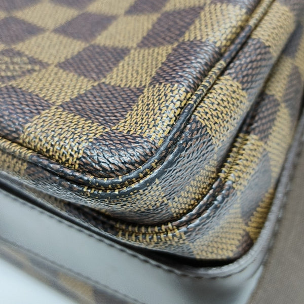 NAVIGLIO MM Damier Ebene Coated Canvas Brown