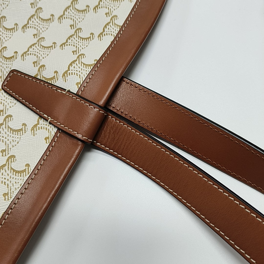 COUFFIN Large Coated Canvas White