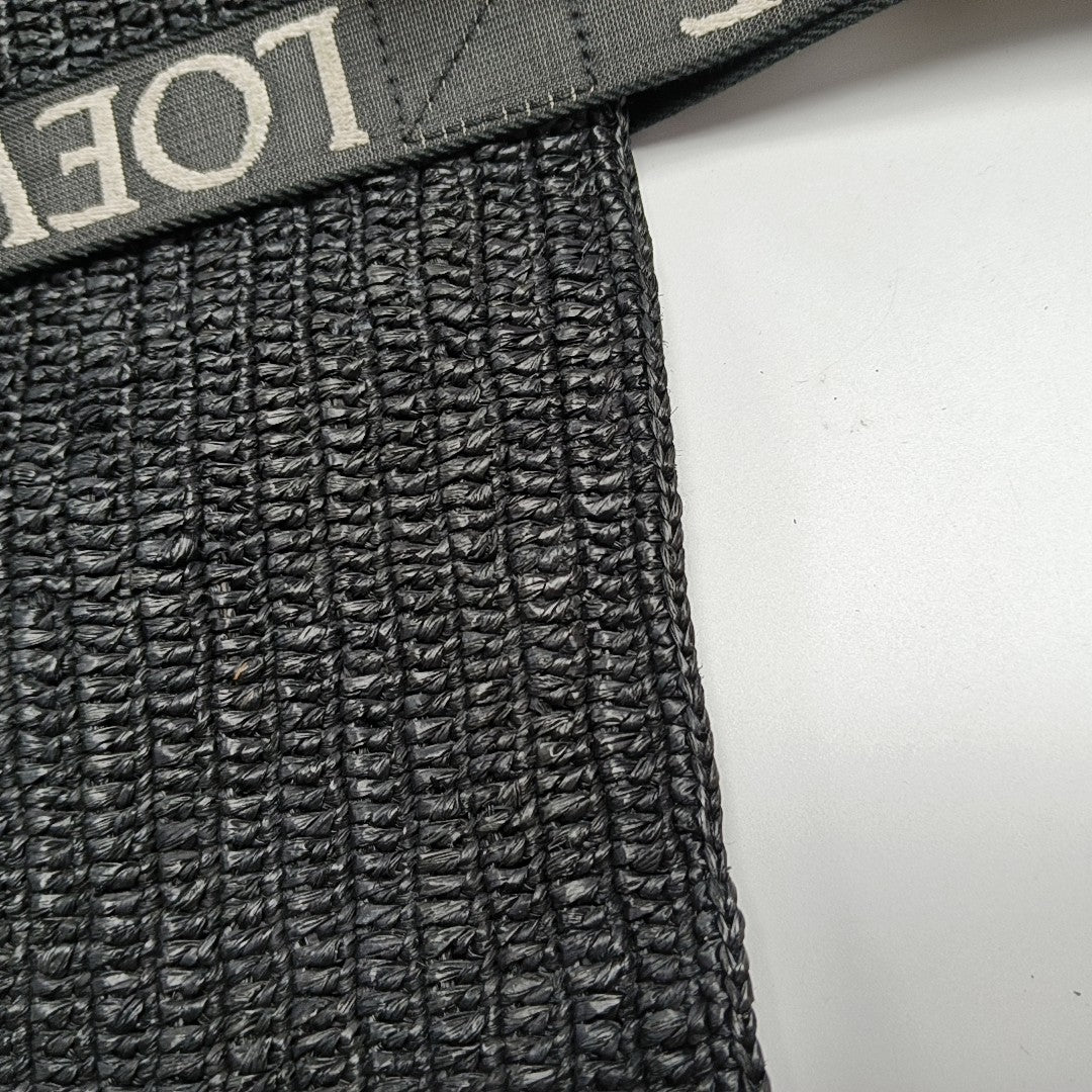 Fold Shopper Super Mini Straw Black