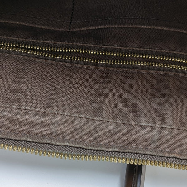 PORTE-DOCUMENTS Damier Ebene Coated Canvas Brown