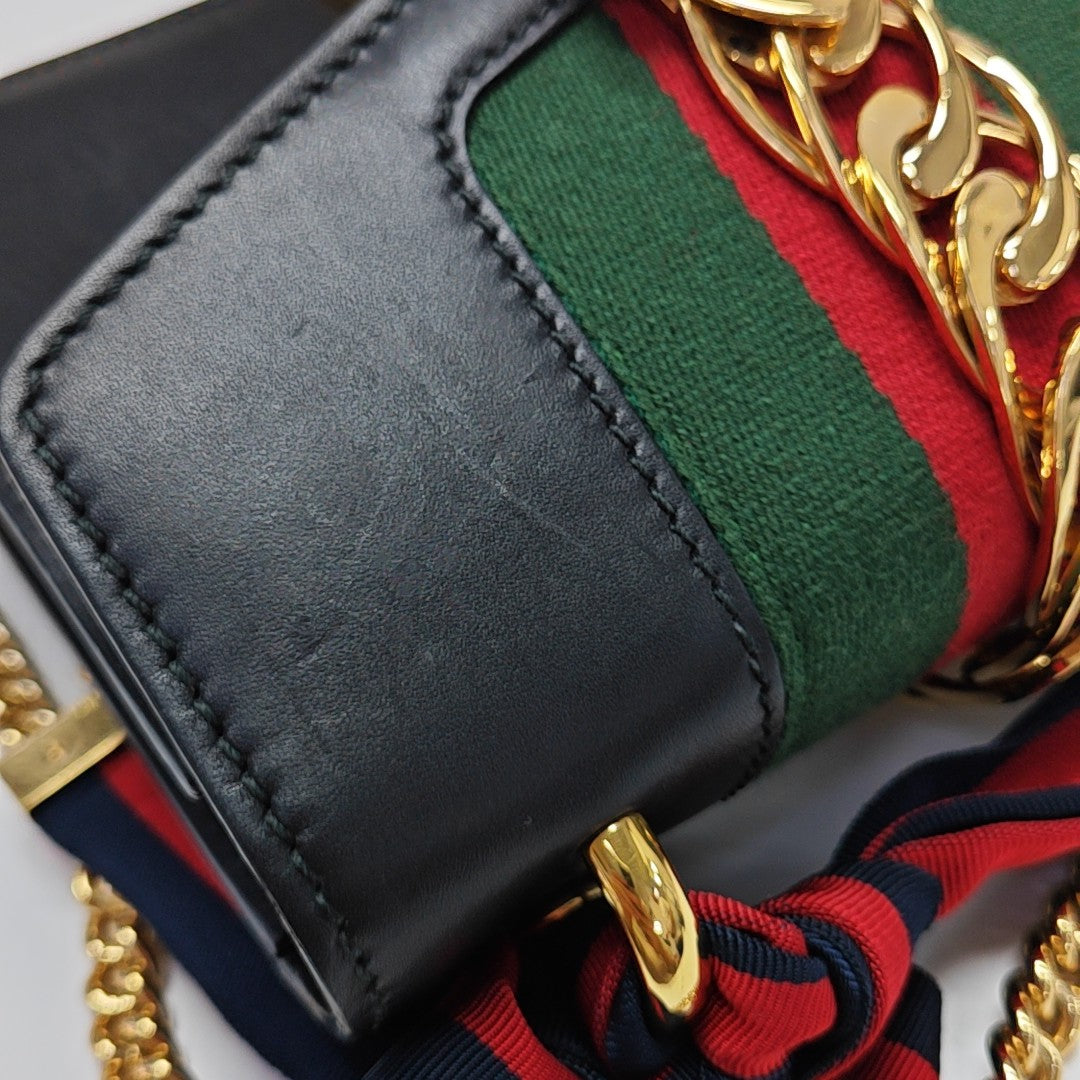 Sylvie Mini Calfskin Black