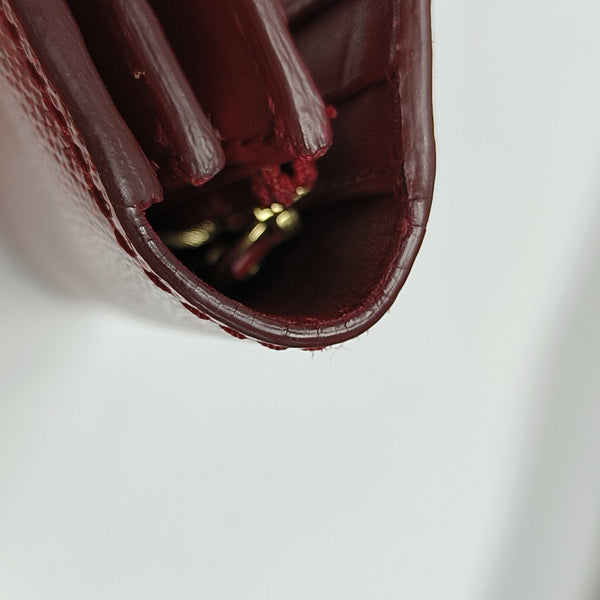 Patent Leather Wallet Red