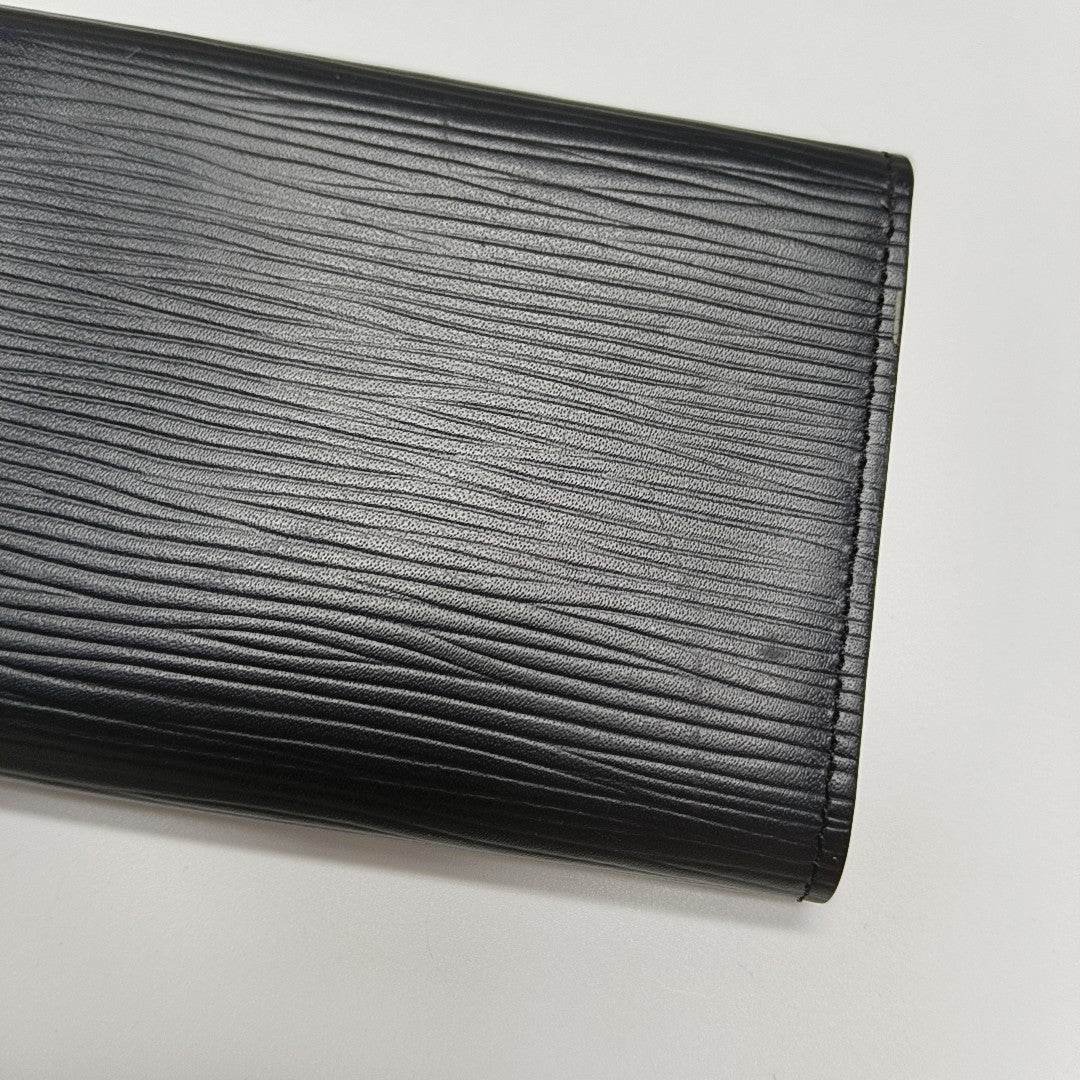 ENVELOPPE Epi Black Card Holder