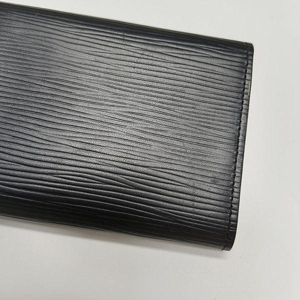 ENVELOPPE Epi Black Card Holder