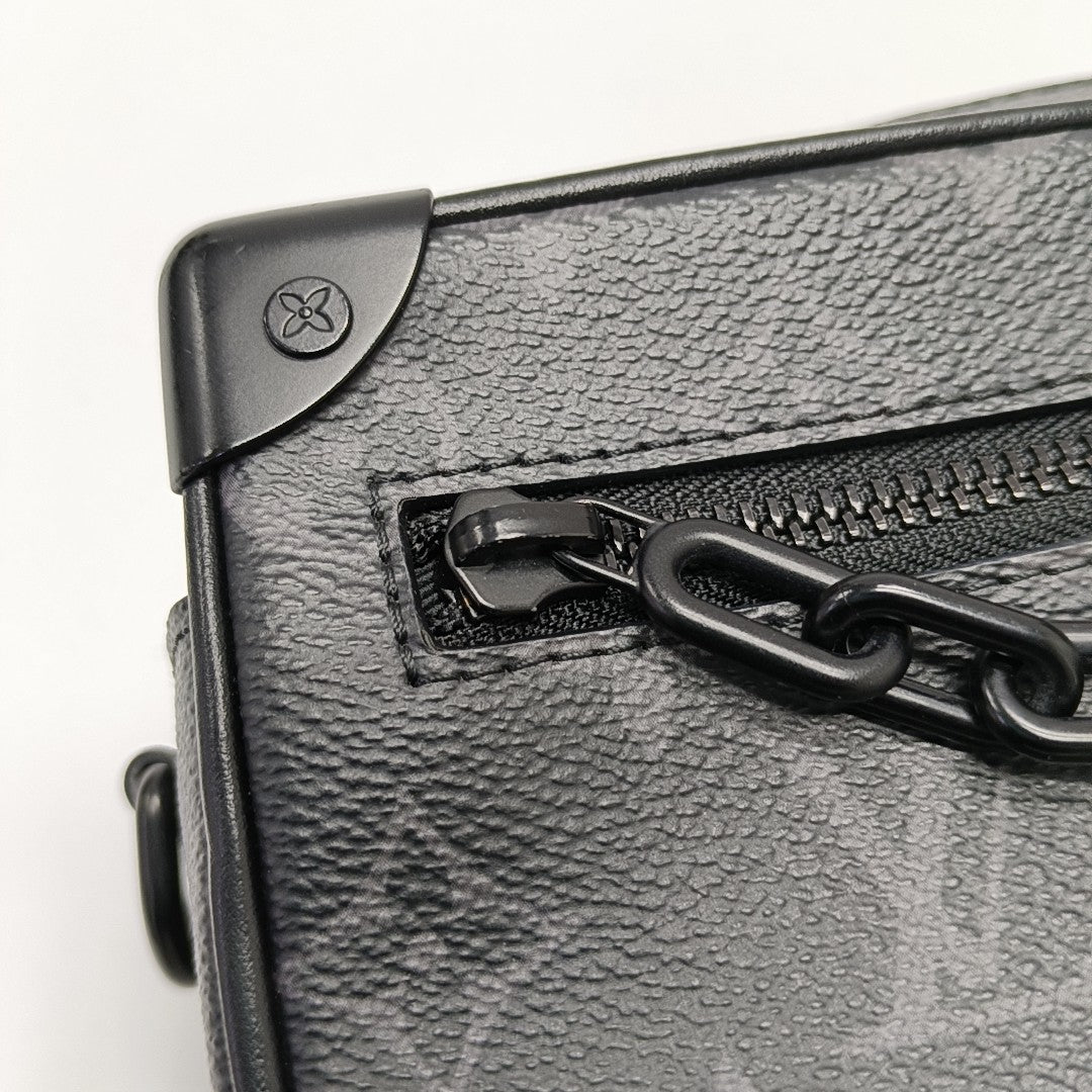 SOFT TRUNK Mini Monogram Coated Canvas Black