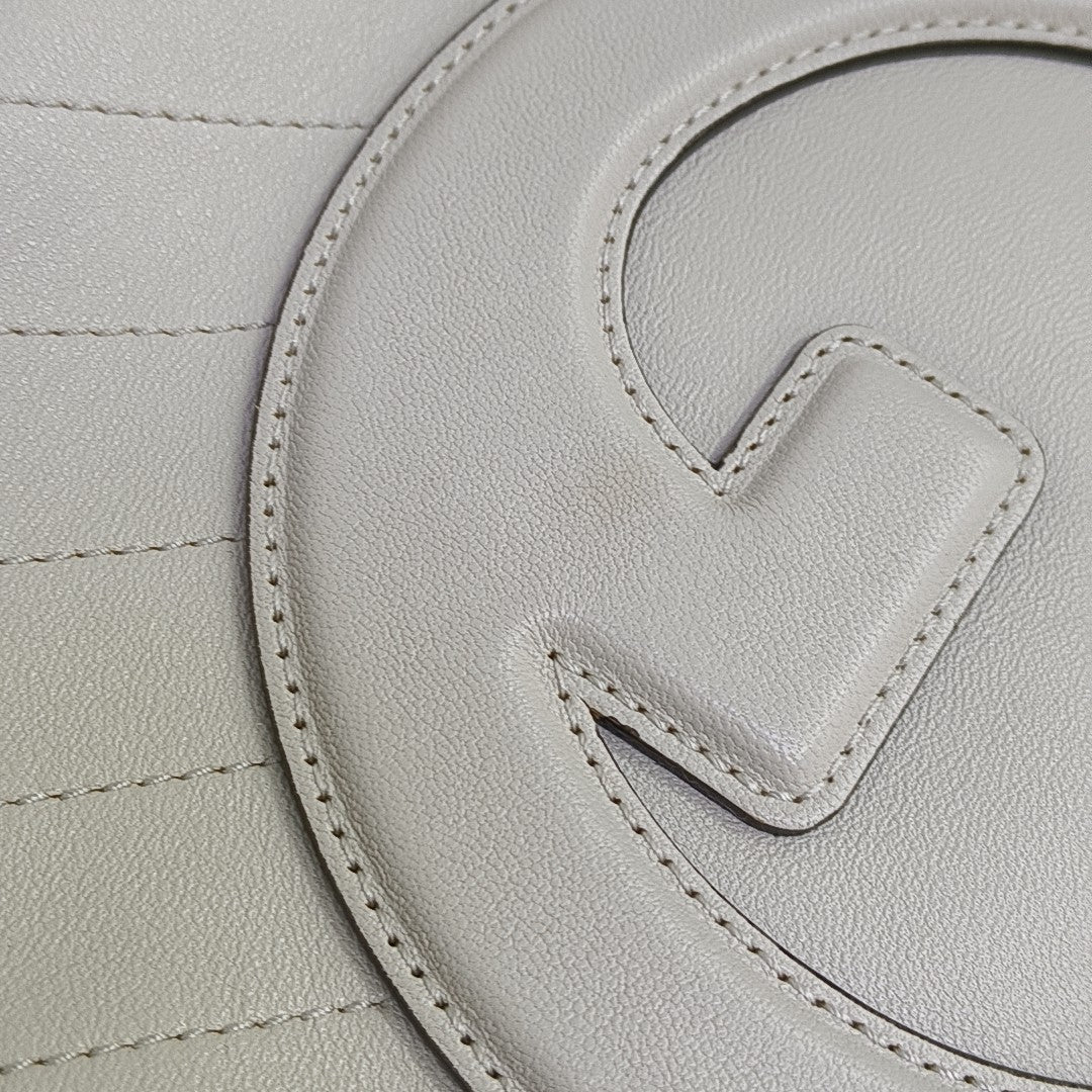 Quilted Calfskin Shoulder Bag White