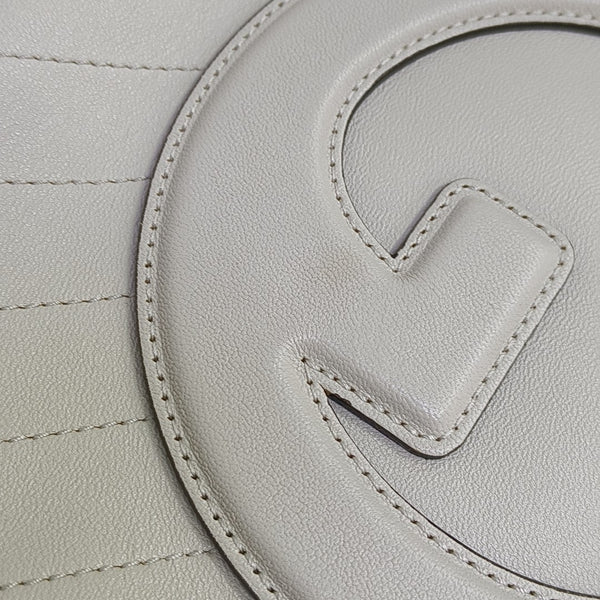 Quilted Calfskin Shoulder Bag White