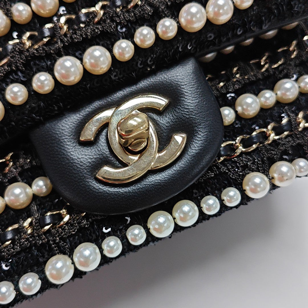 Quilted Lambskin Black