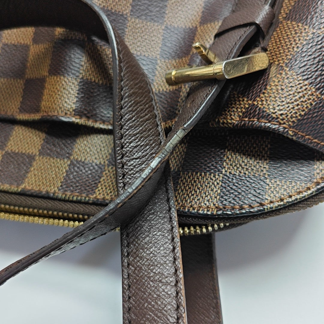 RIVINGTON Damier Ebene Coated Canvas Brown
