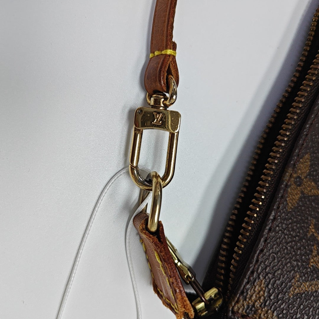 ACCESSOIRES Monogram Coated Canvas Brown