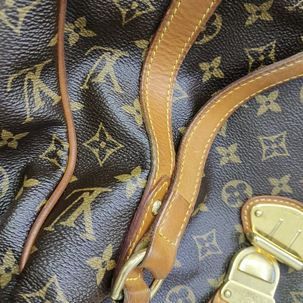 STRESA Monogram Coated Canvas Brown