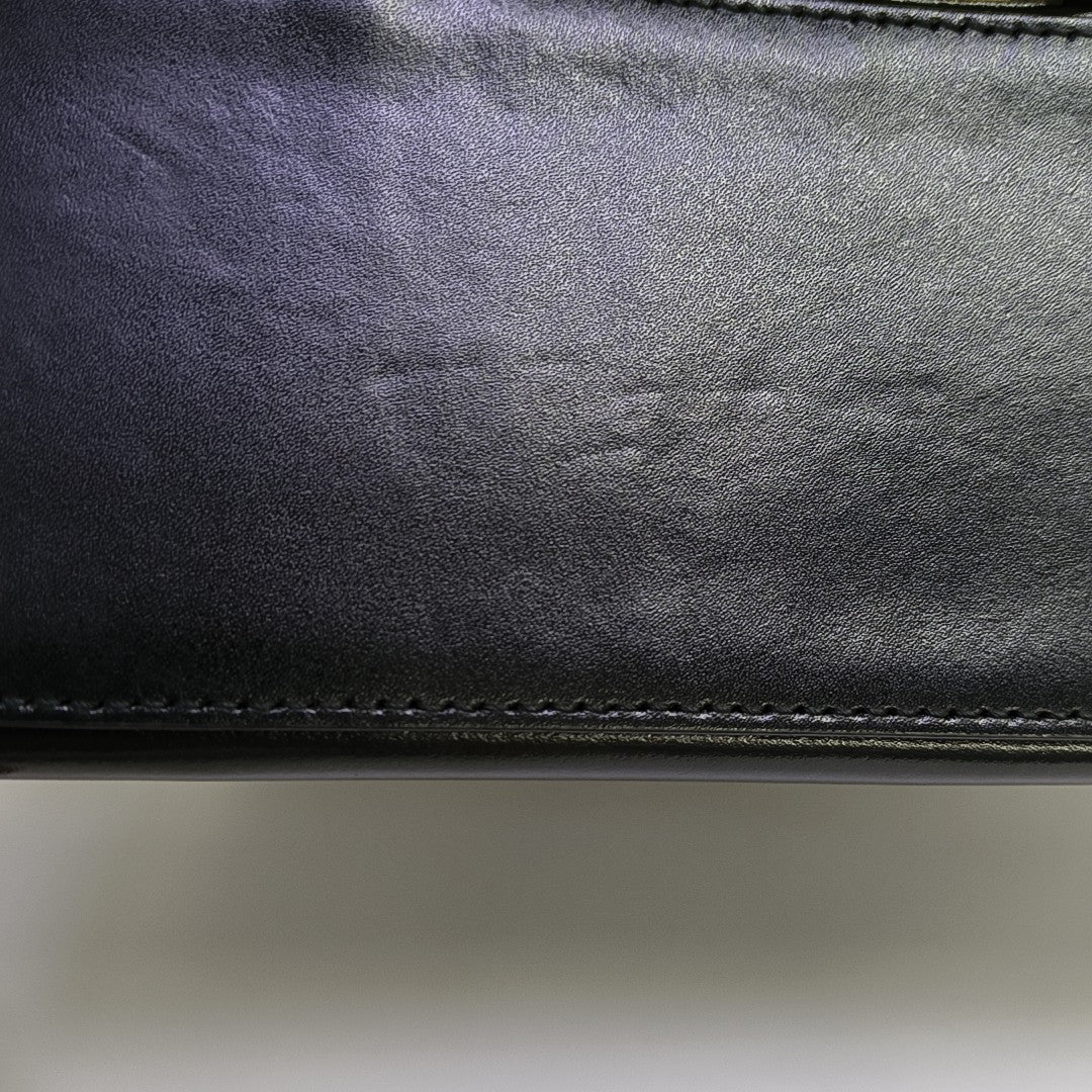 Hourglass Small Calfskin Black