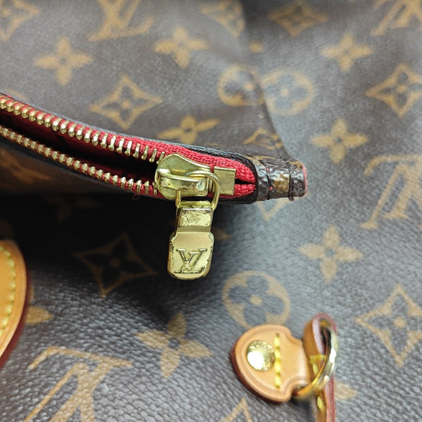 NEVERFULL MM Monogram Coated Canvas Brown