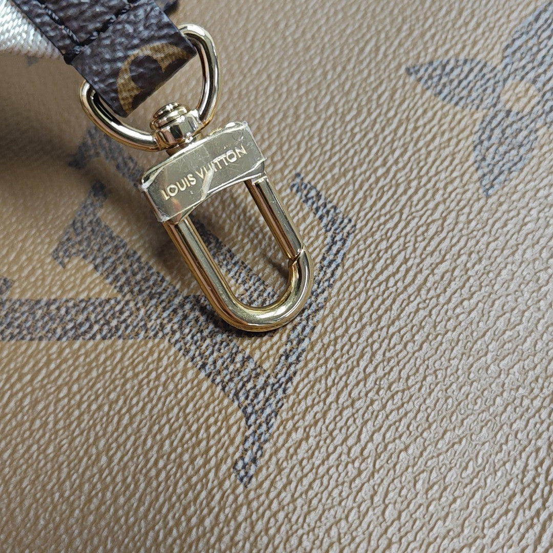 ONTHEGO PM Monogram Coated Canvas Brown