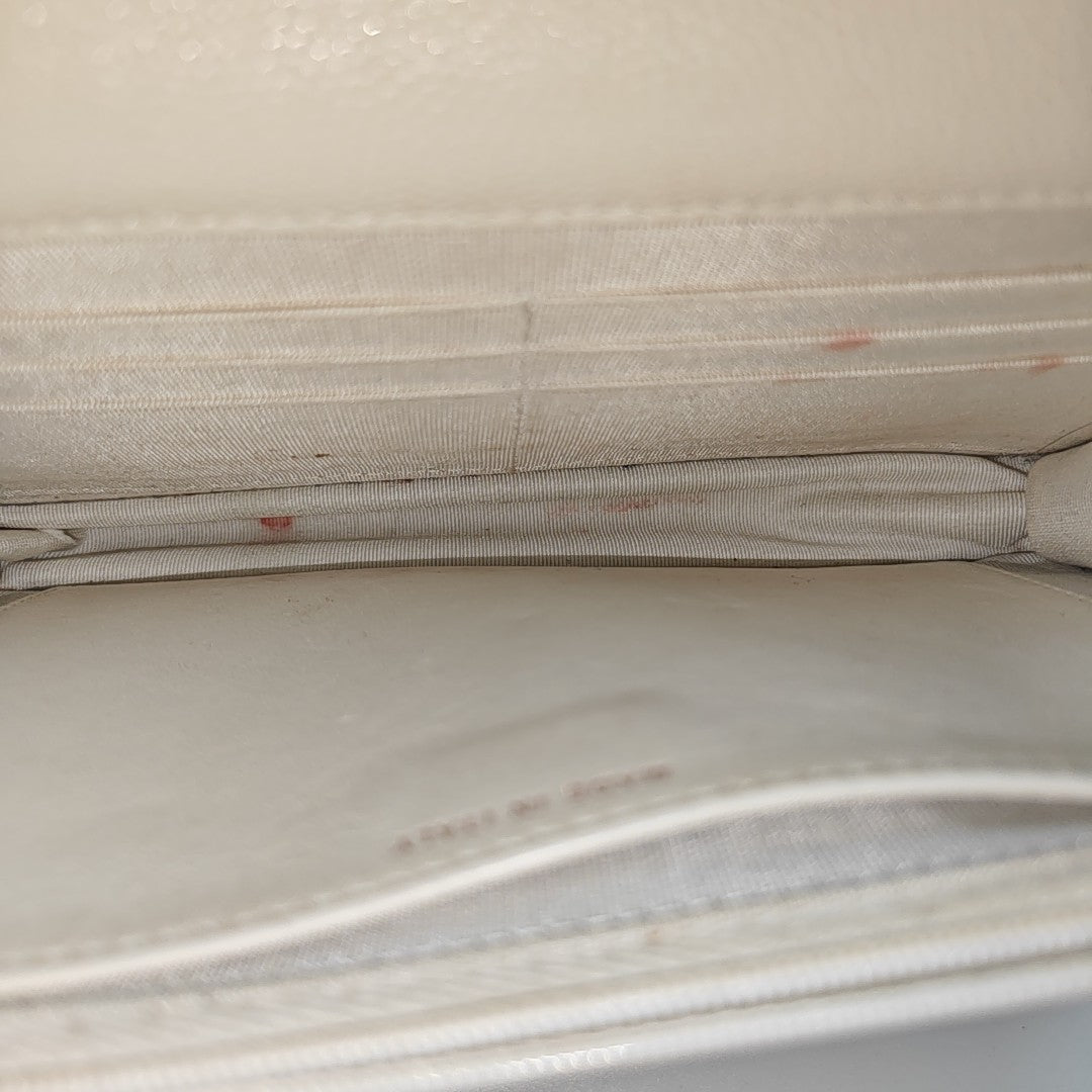 WOC Quilted Grained Calfskin White