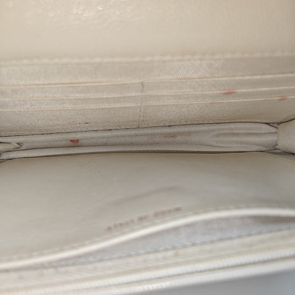 WOC Quilted Grained Calfskin White