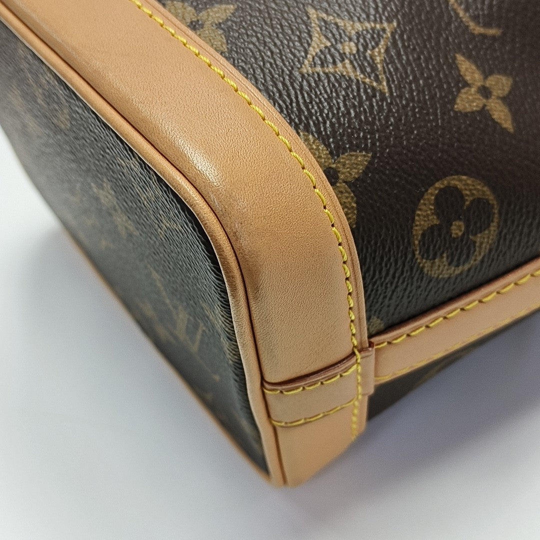 NOÉ Nano Monogram Coated Canvas Brown