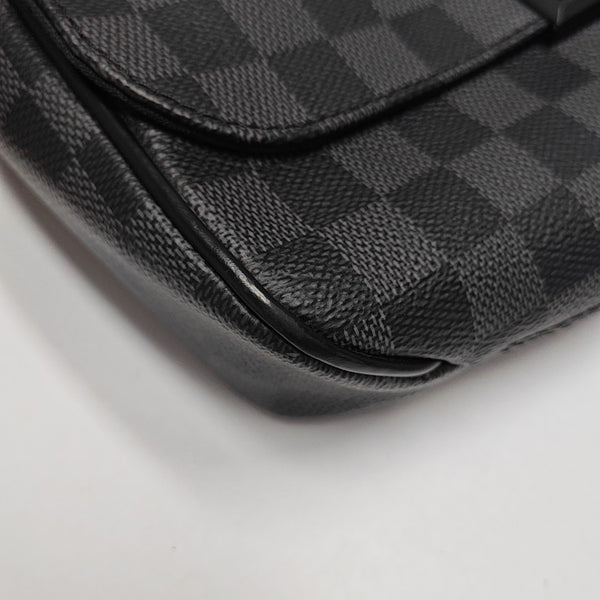DISTRICT PM Damier Graphite Coated Canvas Gray
