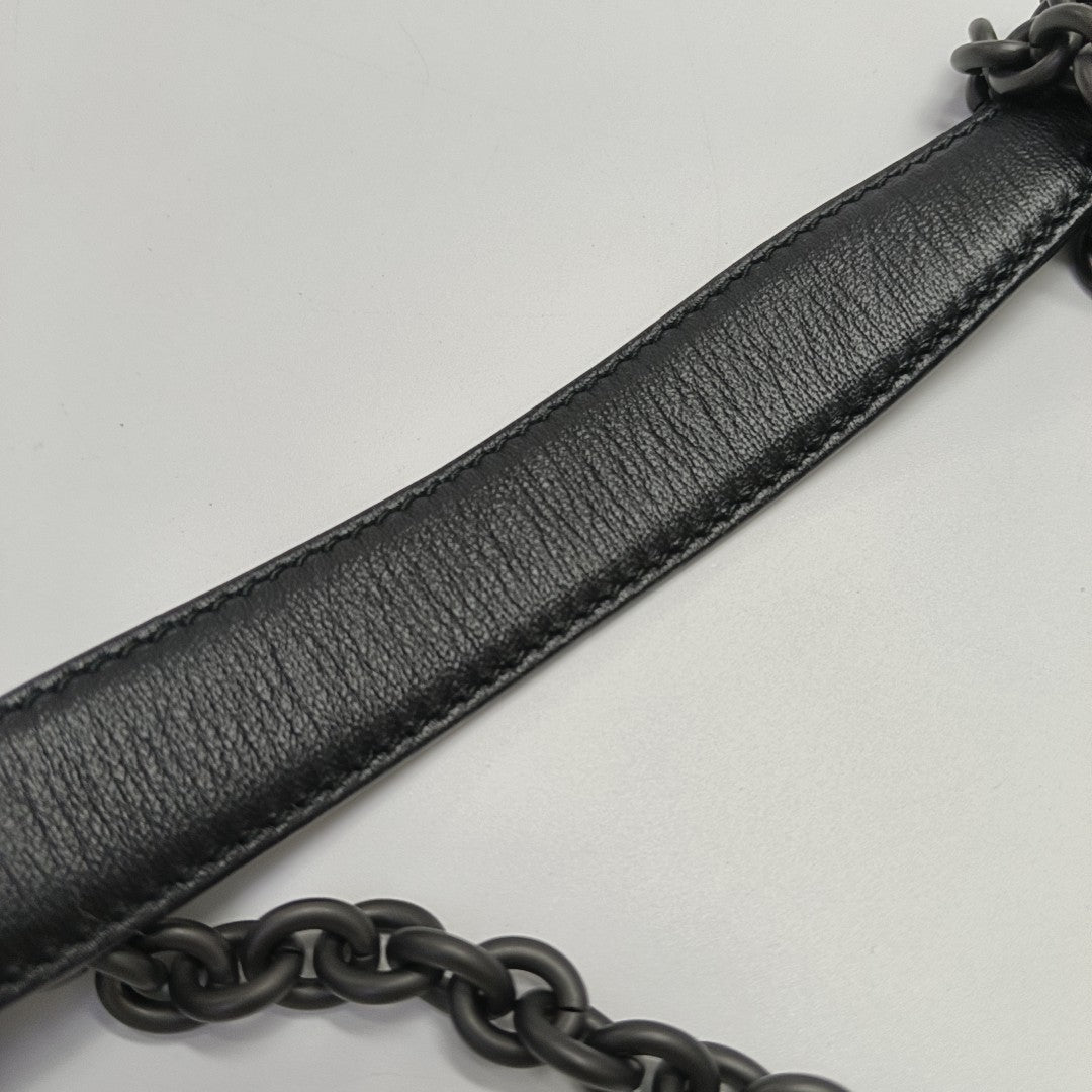 Calfskin Shoulder Bag Black