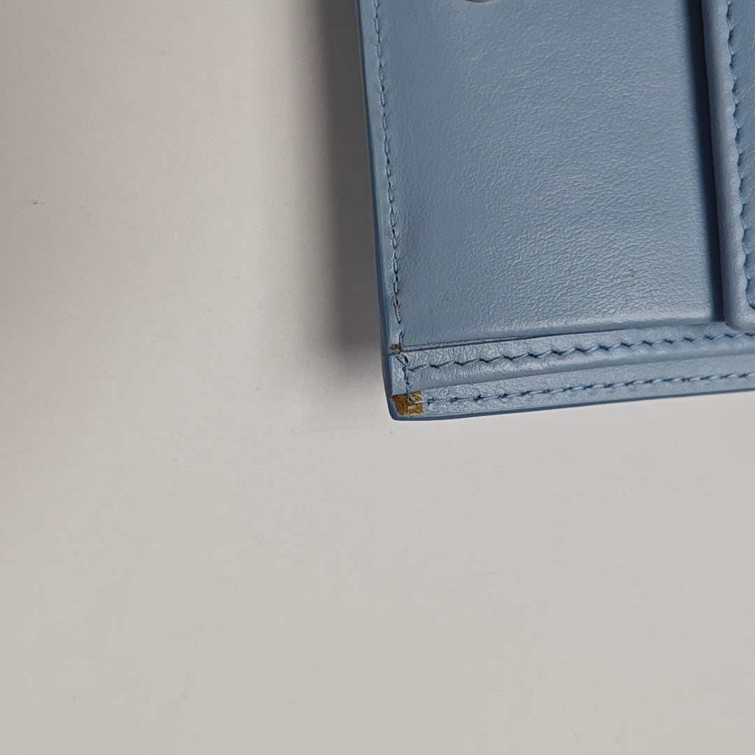 Madras Calfskin Blue Wallet