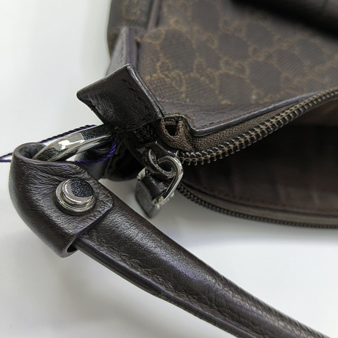 Monogram Canvas Top Handle Bag Brown
