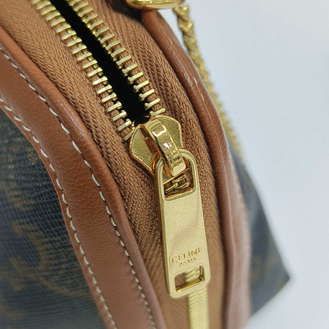 TRIOMPHE Mini Coated Canvas Brown