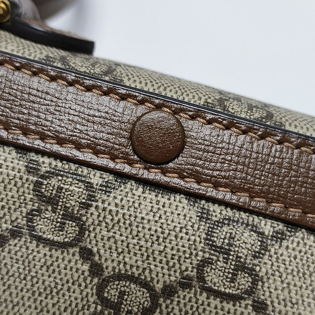 Horsebit 1955 Mini Coated Canvas Beige