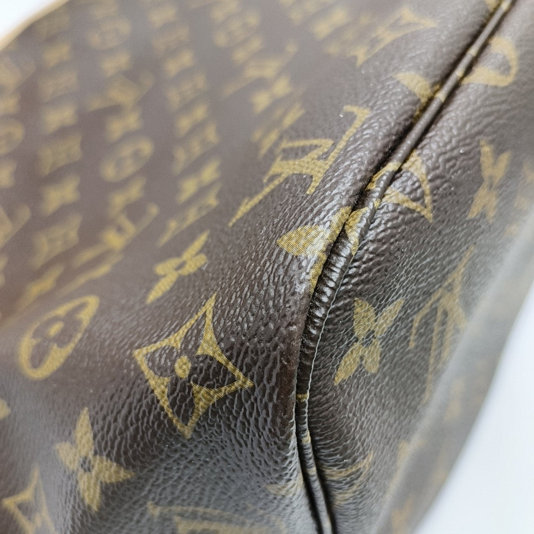 NEVERFULL MM Monogram Coated Canvas Brown