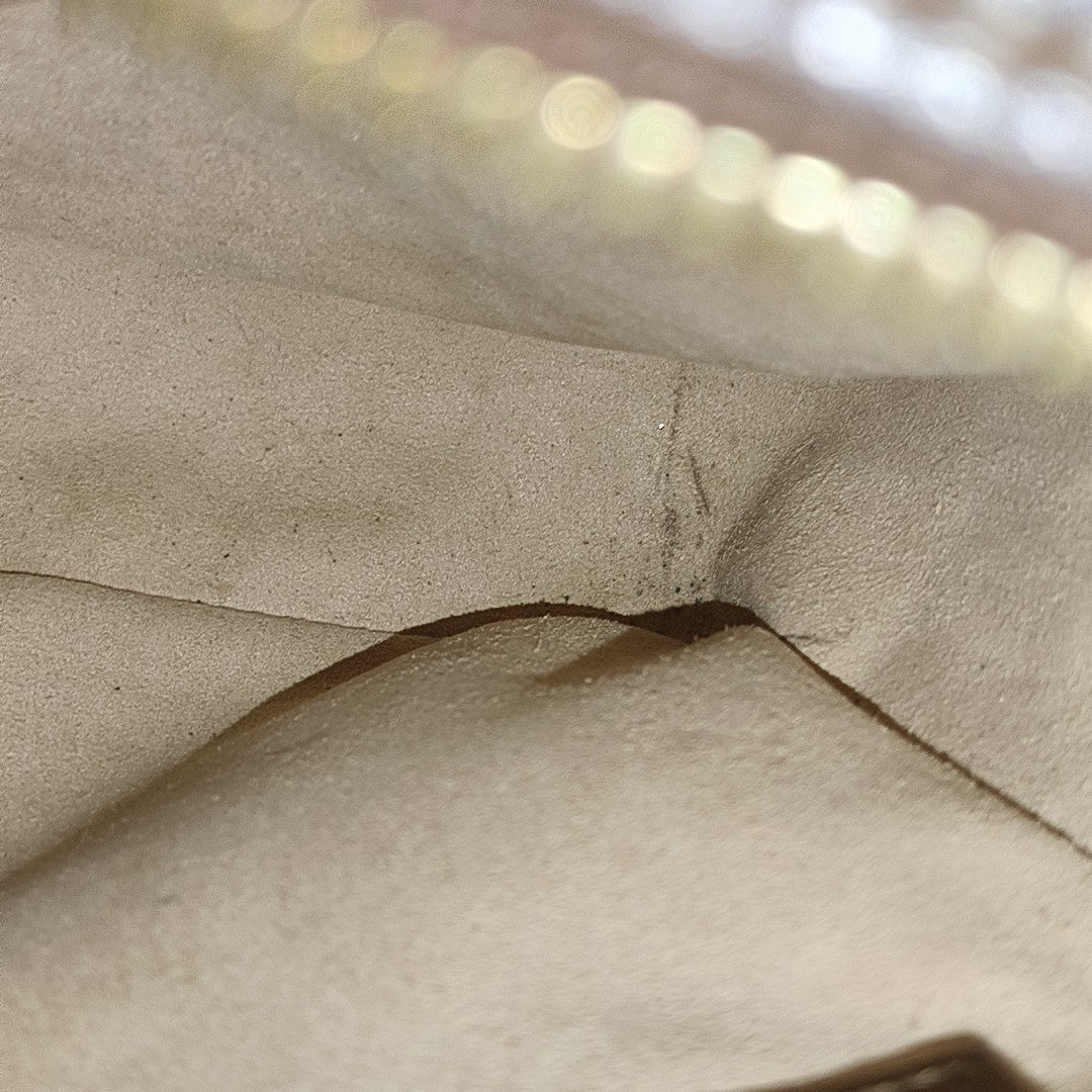 Horsebit 1955 Small Coated Canvas Beige