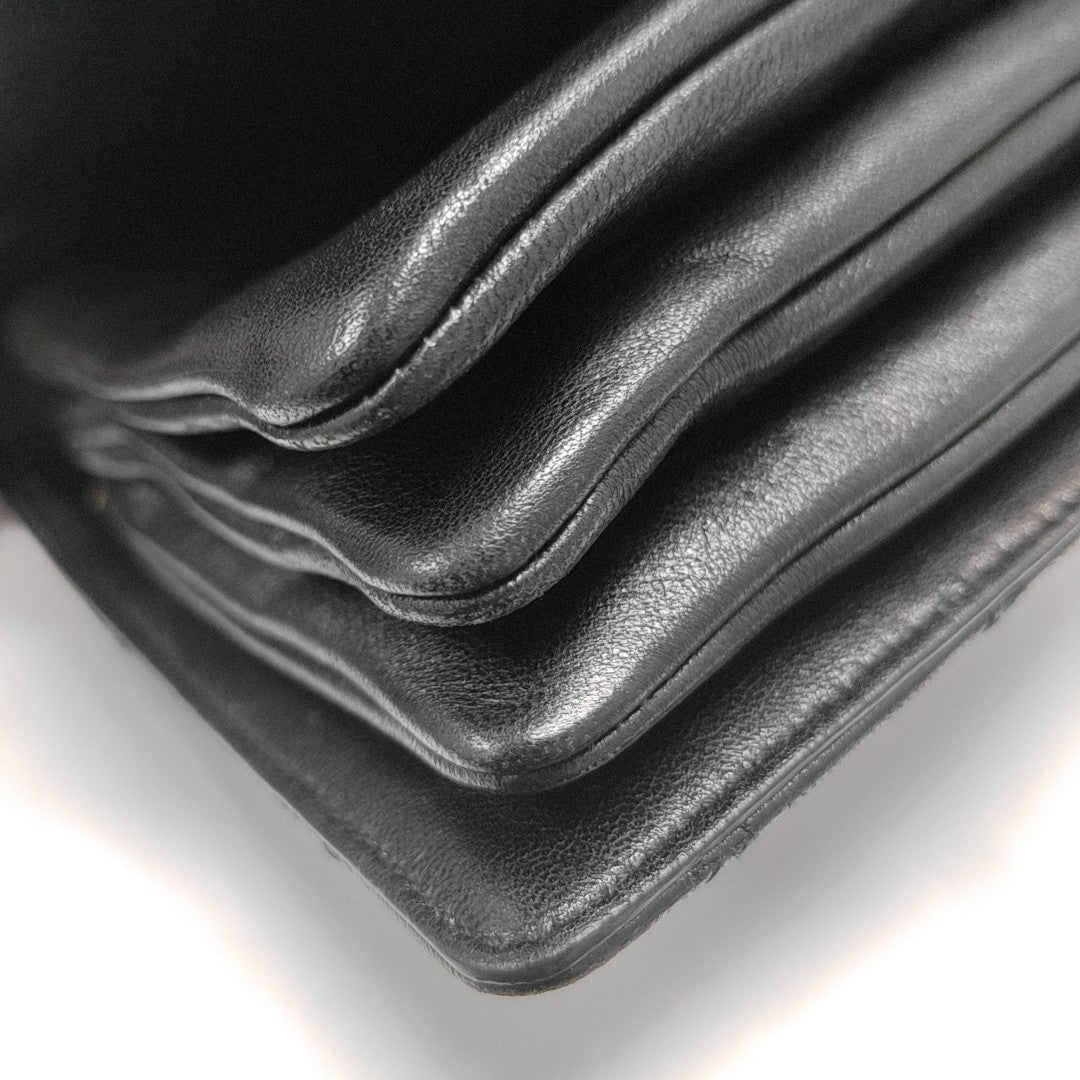 ANGIE Quilted Lambskin Black