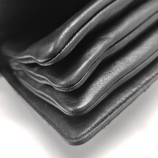 ANGIE Quilted Lambskin Black