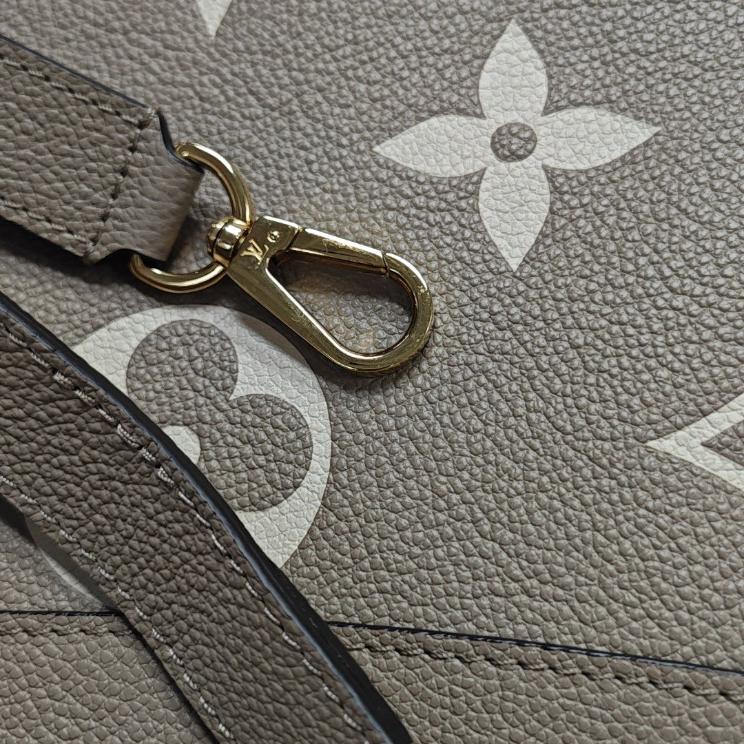 MADELEINE Monogram Calfskin Gray
