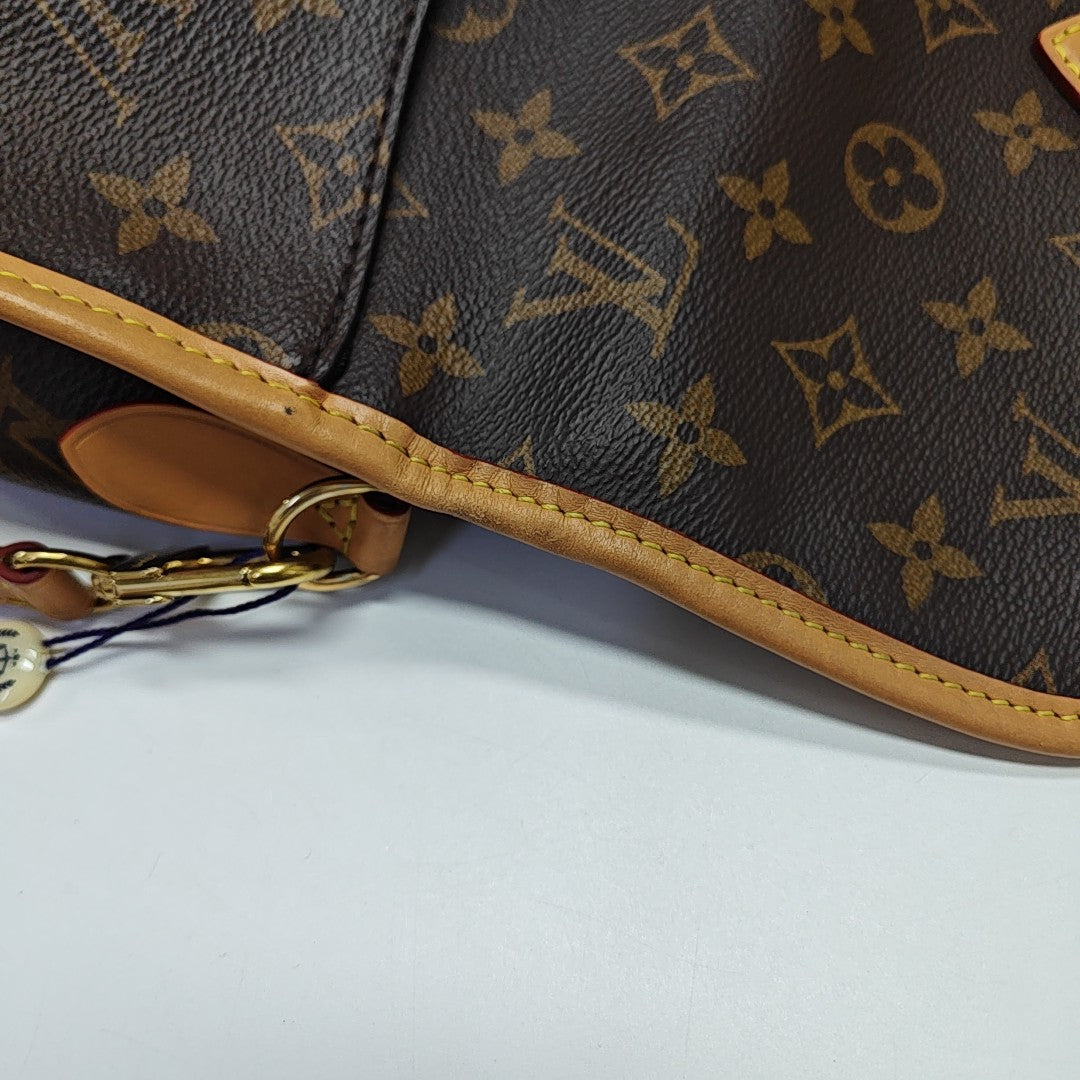 DIANE Monogram Coated Canvas Brown