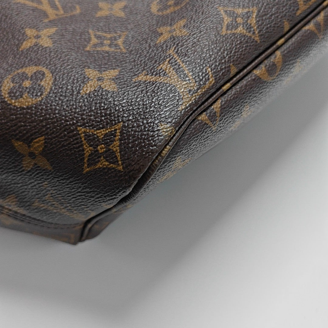 NEVERFULL MM Monogram Coated Canvas Brown