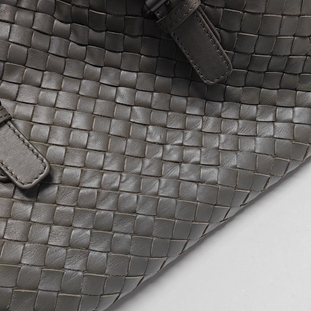 Calfskin Top Handle Bag Gray