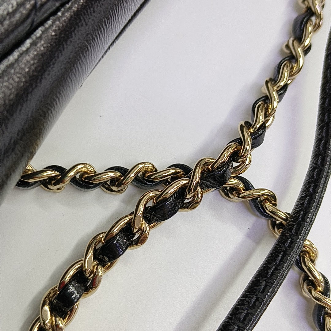 CHANEL 31 Mini Quilted Calfskin Black