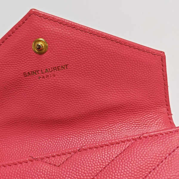 MONOGRAM Chevron Calfskin Pink Wallet