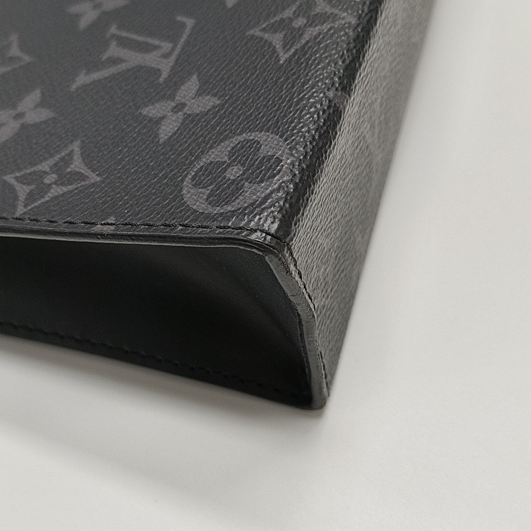 Pochette Voyag MM Monogram Coated Canvas Black